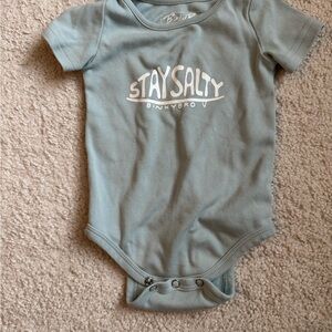 Kids Bodysuit - Stay Salty Design in Blue